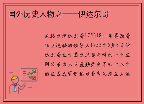 国外历史人物之——伊达尔哥